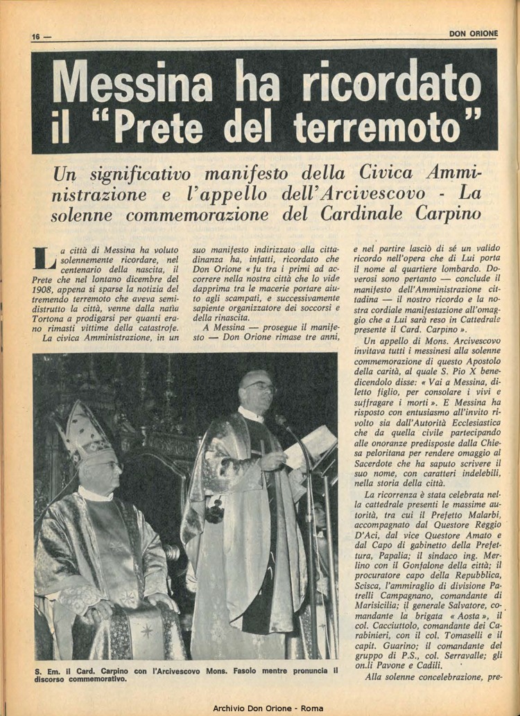 Don Orione, 68, 02, 01-02-1973, pagina 16