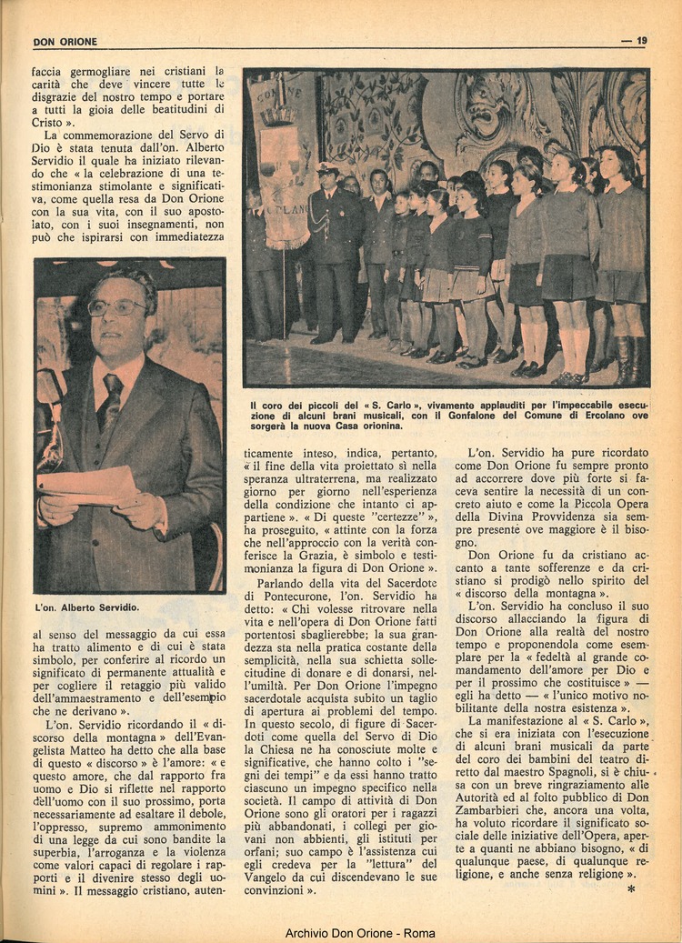 Don Orione, 68, 02, 01-02-1973, pagina 19