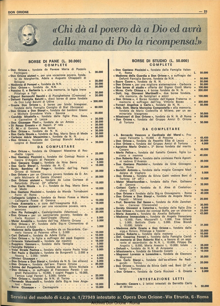Don Orione, 68, 02, 01-02-1973, pagina 23