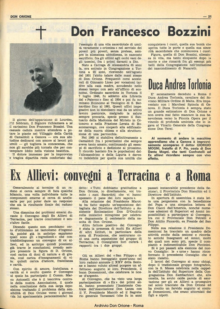 Don Orione, 68, 04, 01-03-1973, pagina 21