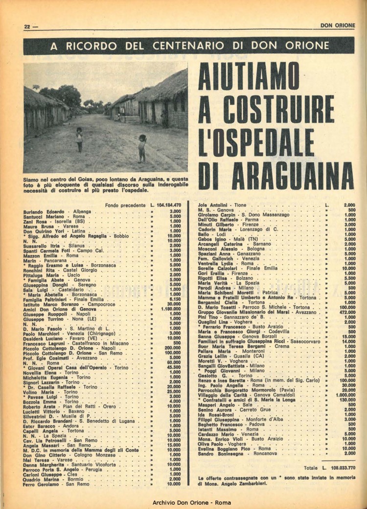 Don Orione, 68, 04, 01-03-1973, pagina 22