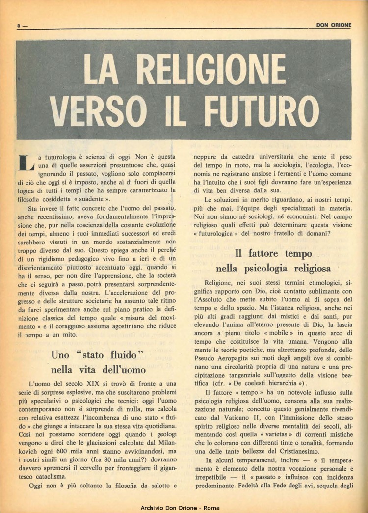 Don Orione, 68, 05, 01-04-1973, pagina 8