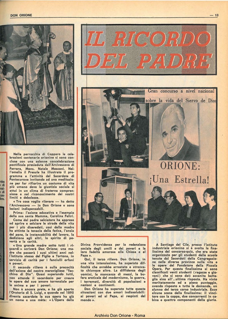 Don Orione, 68, 05, 01-04-1973, pagina 13
