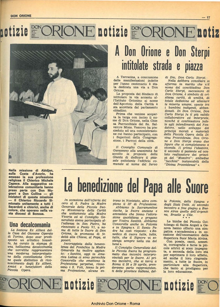 Don Orione, 68, 05, 01-04-1973, pagina 17