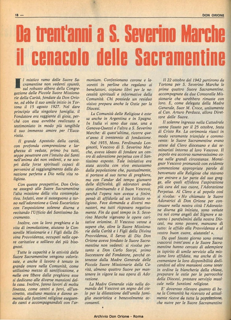 Don Orione, 68, 05, 01-04-1973, pagina 18
