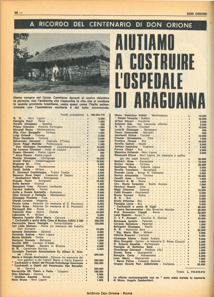 Don Orione, 68, 05, 01-04-1973, pagina 20