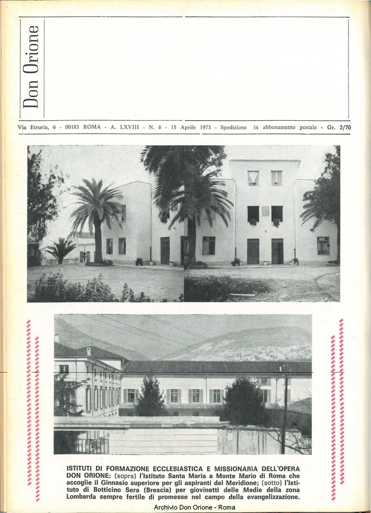 Don Orione, 68, 06, 15-04-1973, pagina 20
