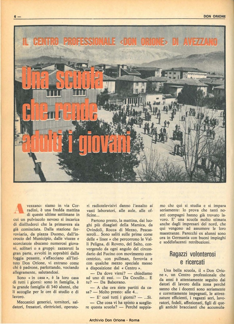 Don Orione, 68, 07, 01-05-1973, pagina 6