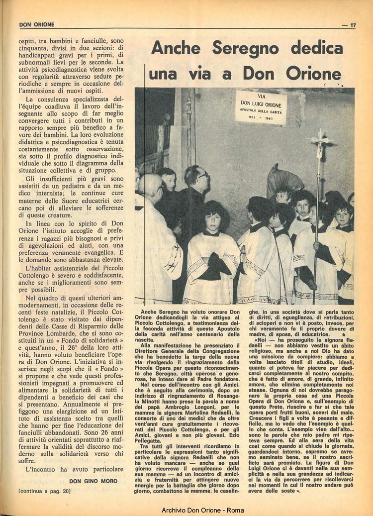 Don Orione, 68, 07, 01-05-1973, pagina 17