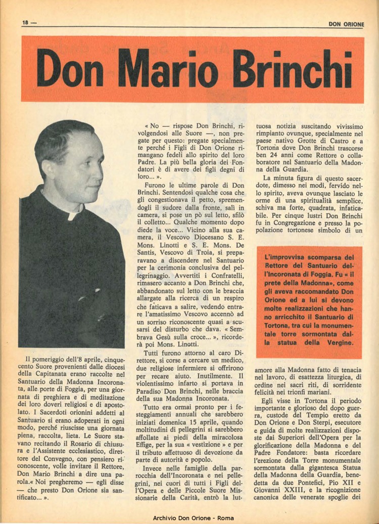 Don Orione, 68, 07, 01-05-1973, pagina 18