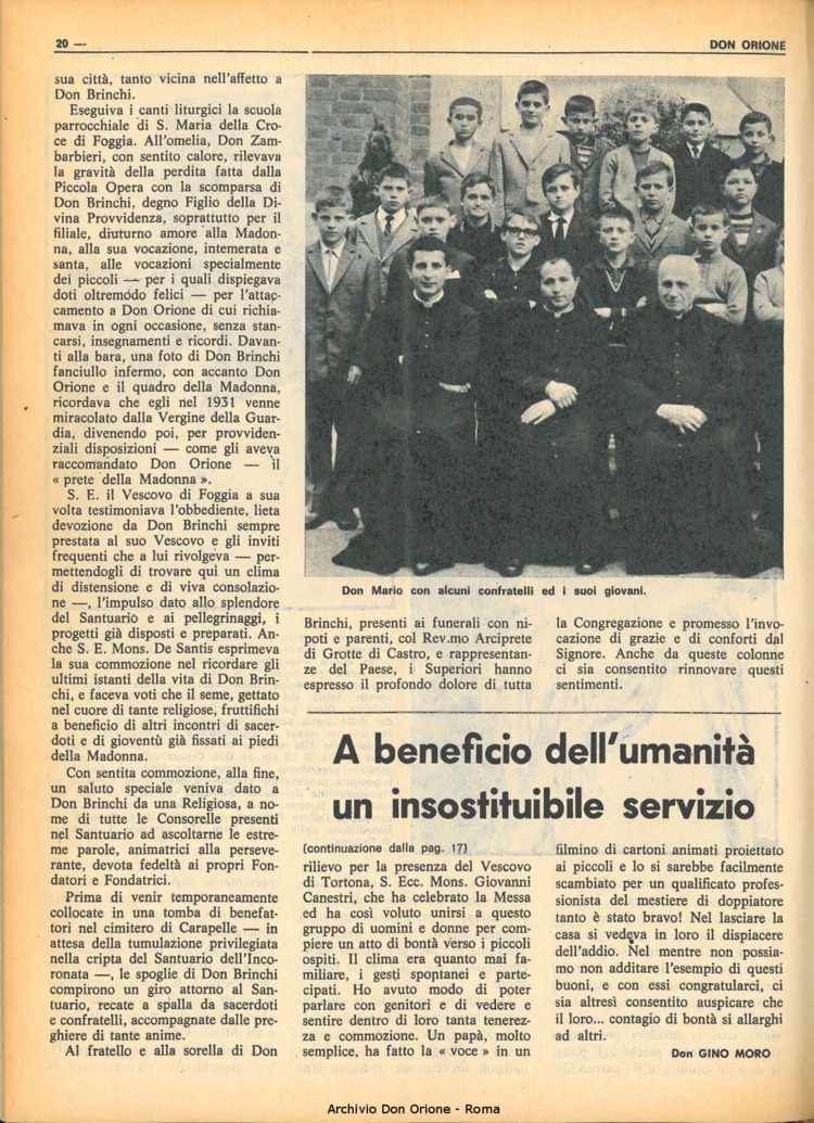 Don Orione, 68, 07, 01-05-1973, pagina 20