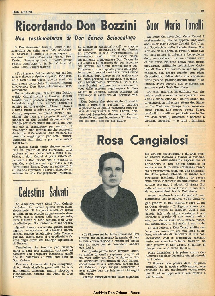 Don Orione, 68, 07, 01-05-1973, pagina 21