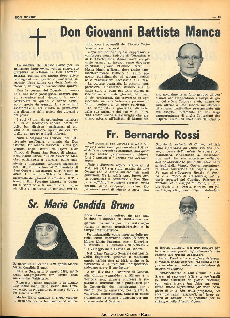 Don Orione, 68, 08, 01-06-1973, pagina 15
