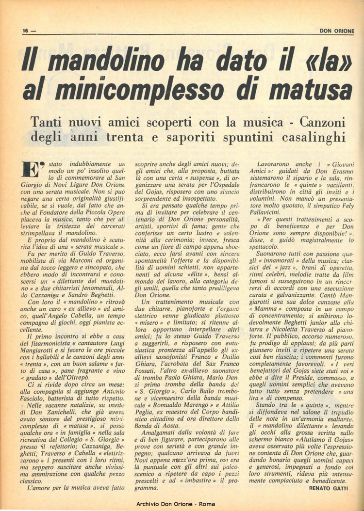 Don Orione, 68, 08, 01-06-1973, pagina 16