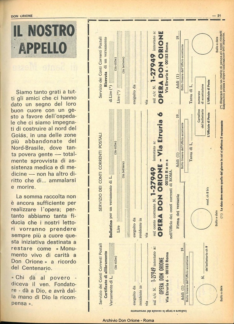 Don Orione, 68, 08, 01-06-1973, pagina 21