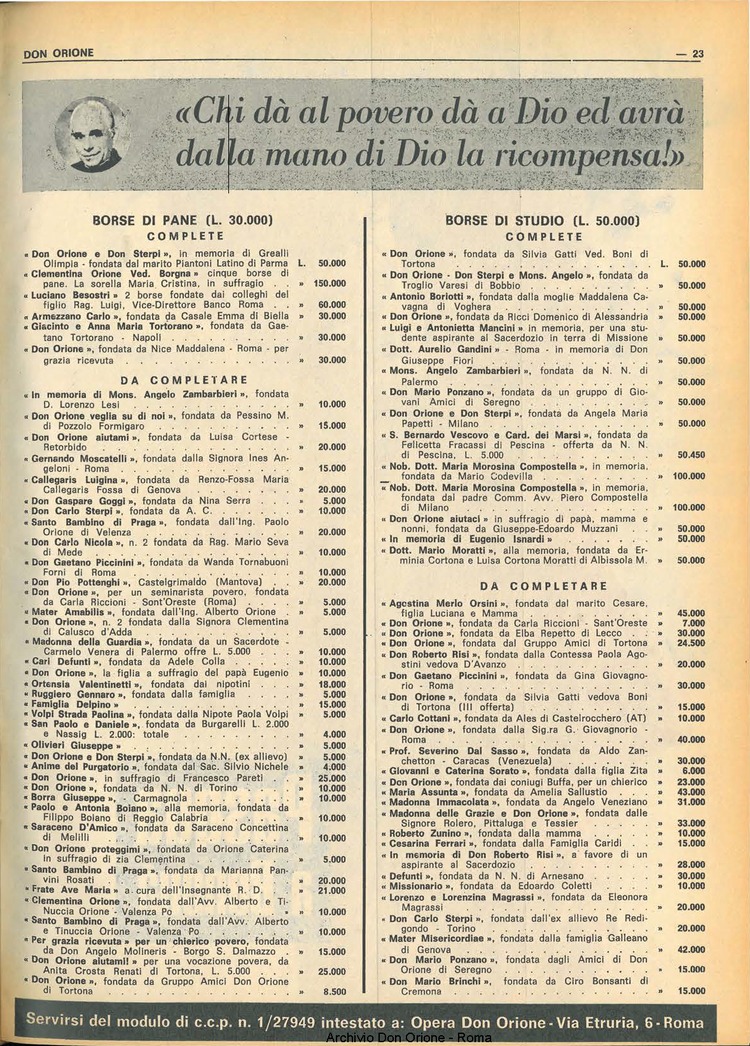 Don Orione, 68, 08, 01-06-1973, pagina 23