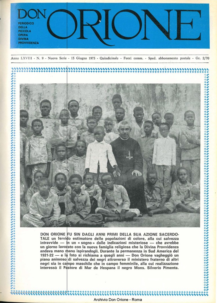 Don Orione, 68, 09, 15-06-1973, pagina 1