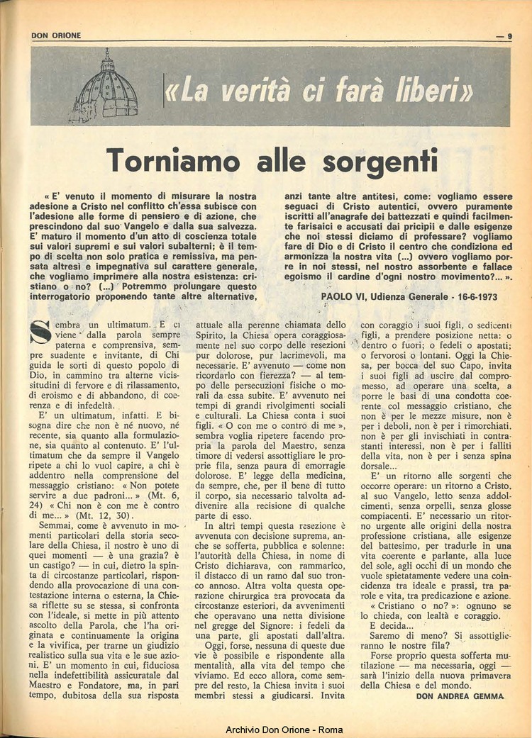 Don Orione, 68, 10, 01-07-1973, pagina 9