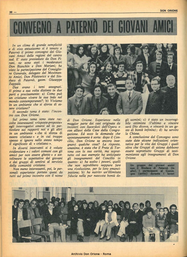 Don Orione, 68, 11, 01-08-1973, pagina 20
