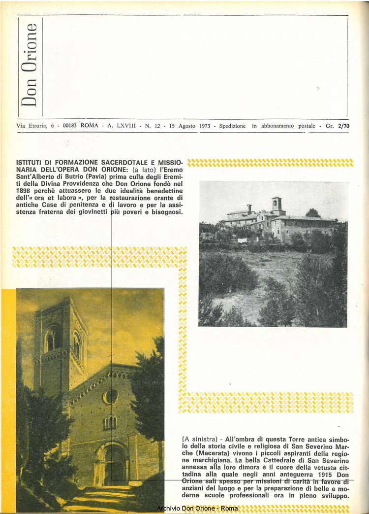 Don Orione, 68, 12, 15-08-1973, pagina 20