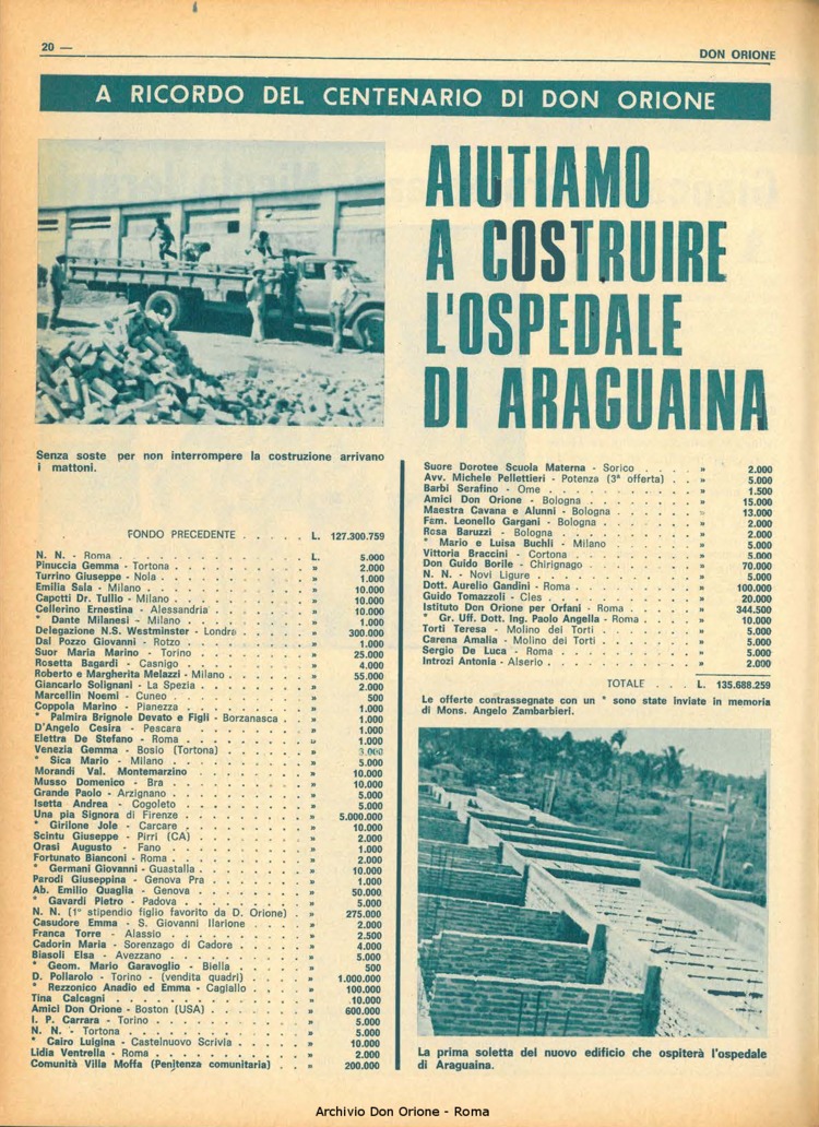 Don Orione, 68, 13, 01-09-1973, pagina 20