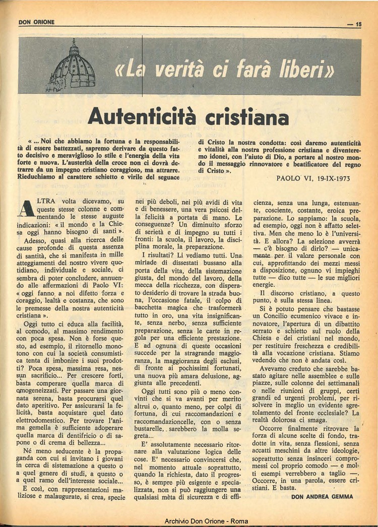 Don Orione, 68, 14, 01-10-1973, pagina 15