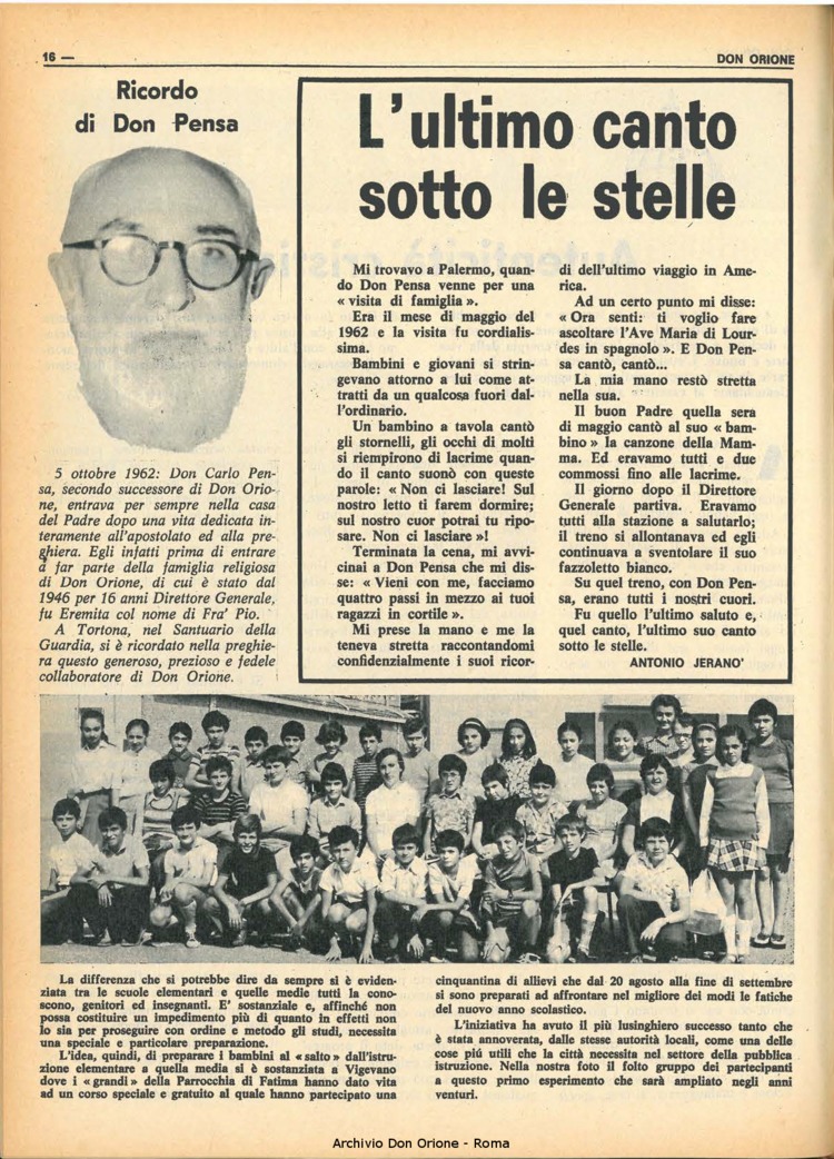 Don Orione, 68, 14, 01-10-1973, pagina 16