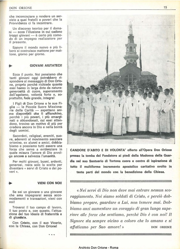 Don Orione, 68, 15, 15-10-1973, pagina 15