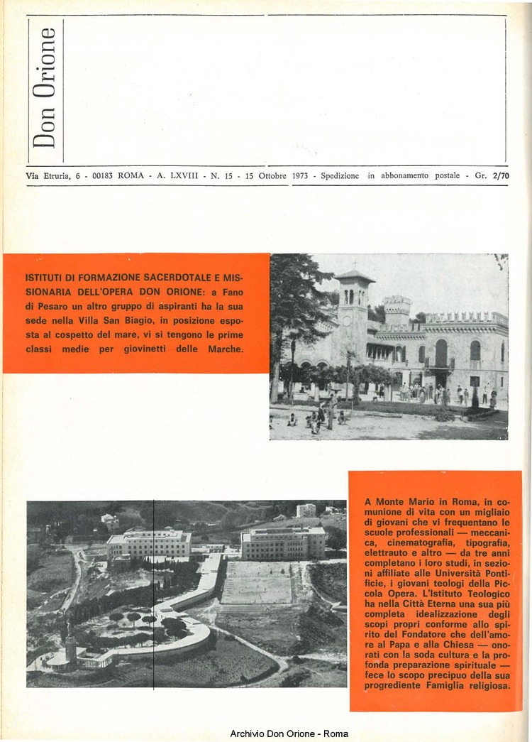 Don Orione, 68, 15, 15-10-1973, pagina 20