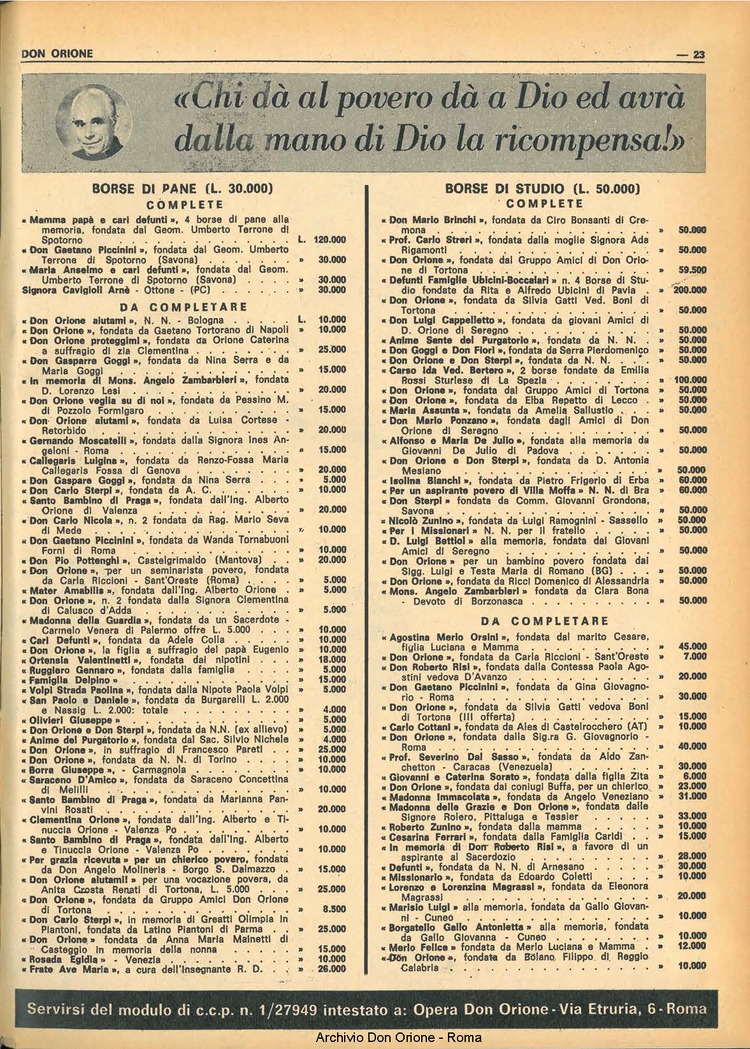 Don Orione, 68, 16, 01-11-1973, pagina 23