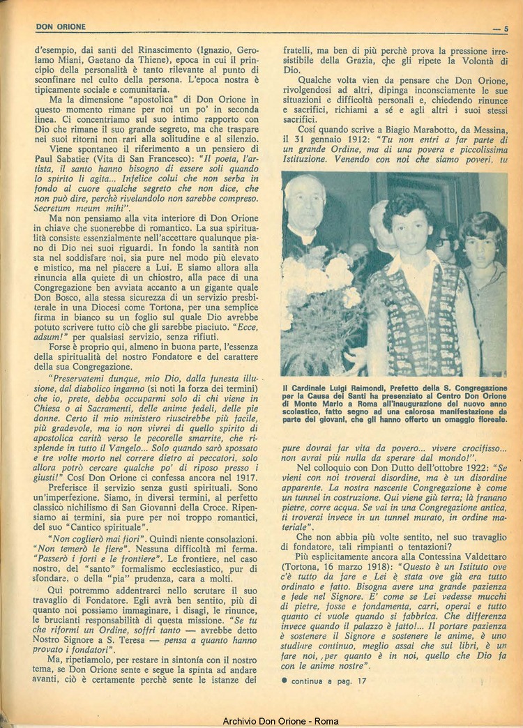 Don Orione, 68, 17, 01-12-1973, pagina 5