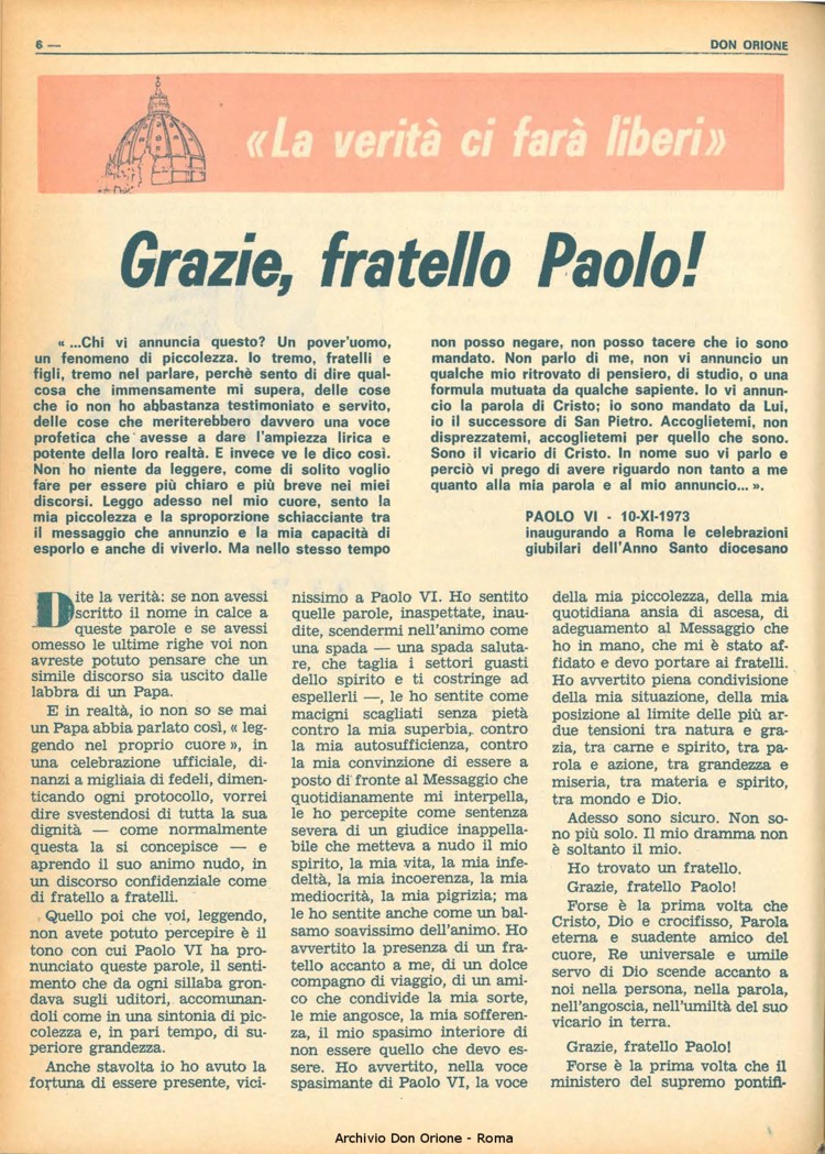 Don Orione, 68, 17, 01-12-1973, pagina 6