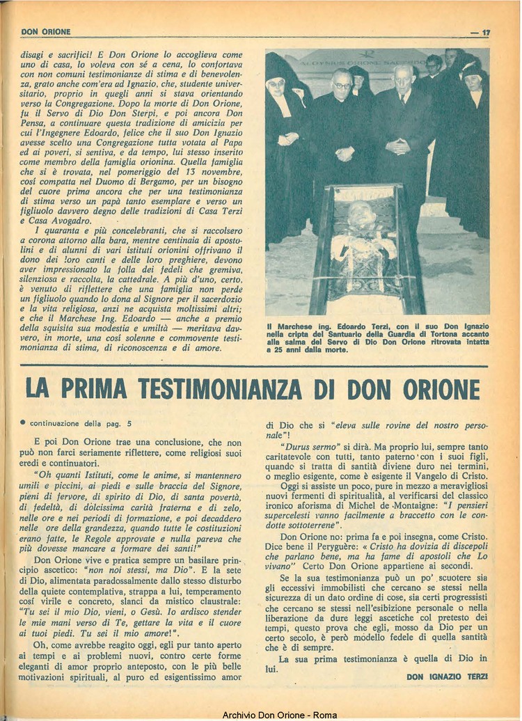 Don Orione, 68, 17, 01-12-1973, pagina 17