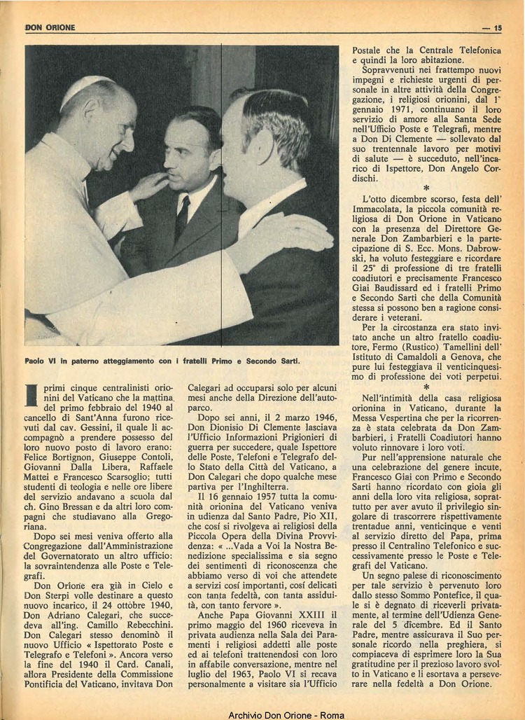 Don Orione, 69, 01, 01-01-1974, pagina 15