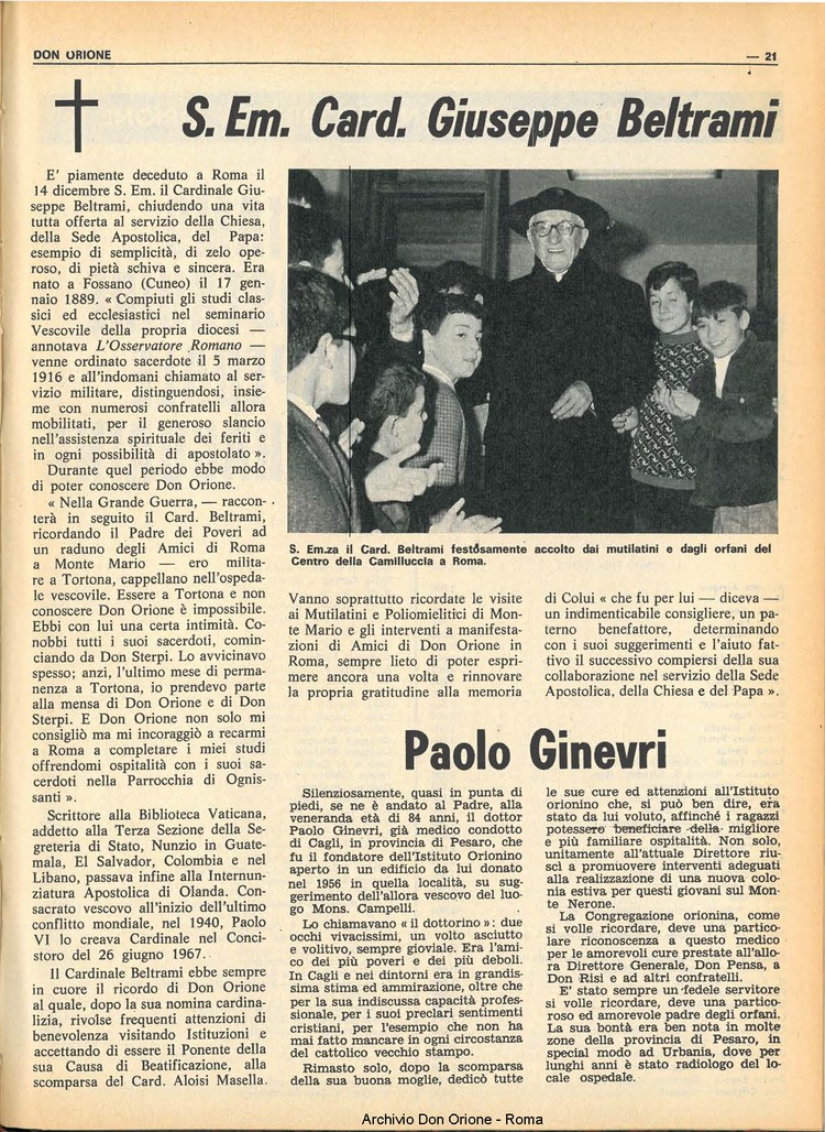 Don Orione, 69, 01, 01-01-1974, pagina 21