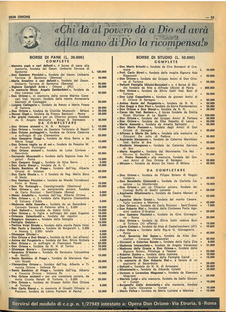 Don Orione, 69, 01, 01-01-1974, pagina 23