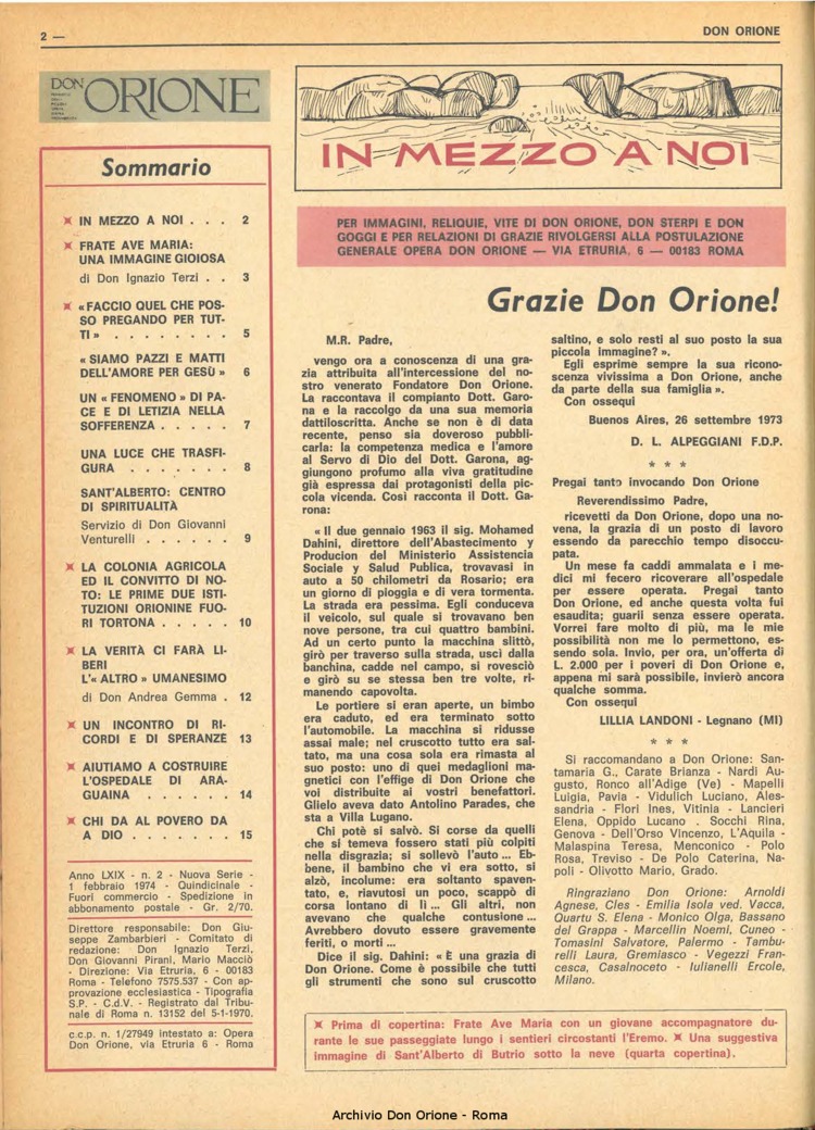 Don Orione, 69, 02, 01-02-1974, pagina 2