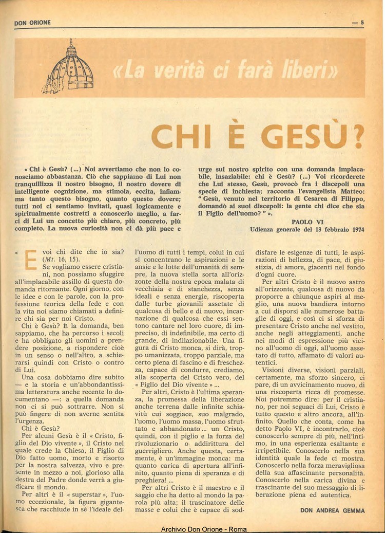 Don Orione, 69, 03, 01-03-1974, pagina 5