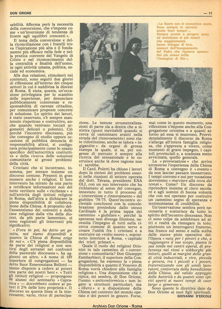 Don Orione, 69, 03, 01-03-1974, pagina 11