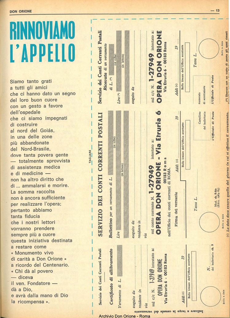 Don Orione, 69, 05, 01-04-1974, pagina 13