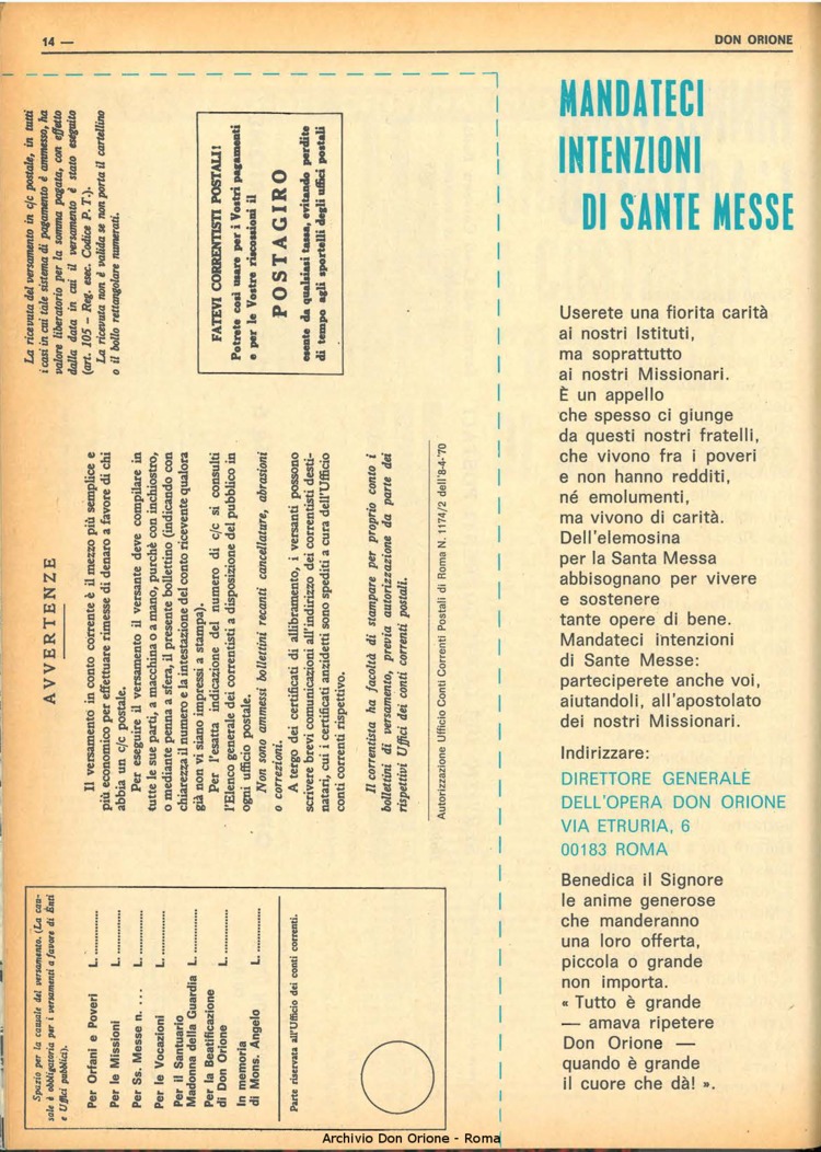 Don Orione, 69, 05, 01-04-1974, pagina 14