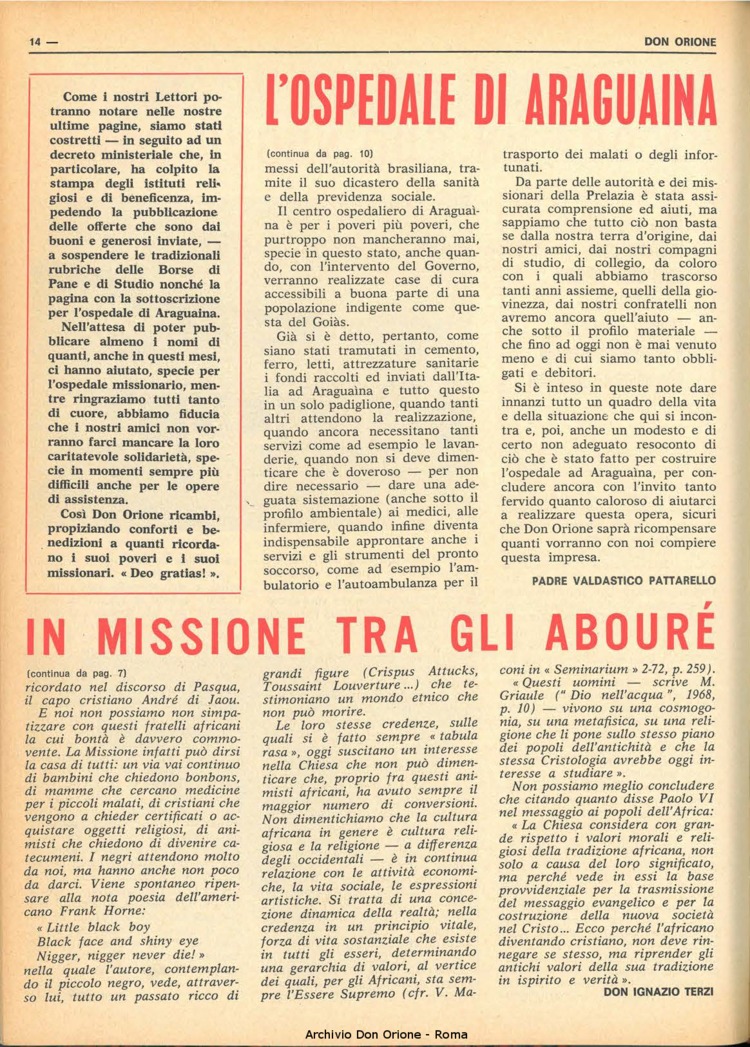 Don Orione, 69, 09, 01-06-1974, pagina 14