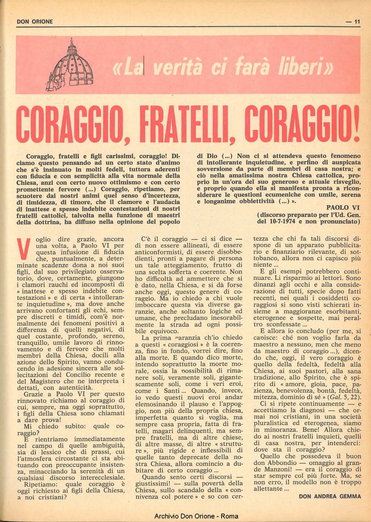 Don Orione, 69, 11, 01-07-1974, pagina 11
