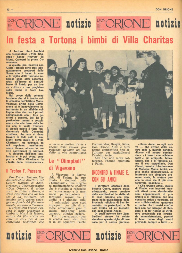 Don Orione, 69, 11, 01-07-1974, pagina 12