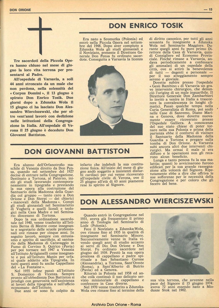 Don Orione, 69, 11, 01-07-1974, pagina 15