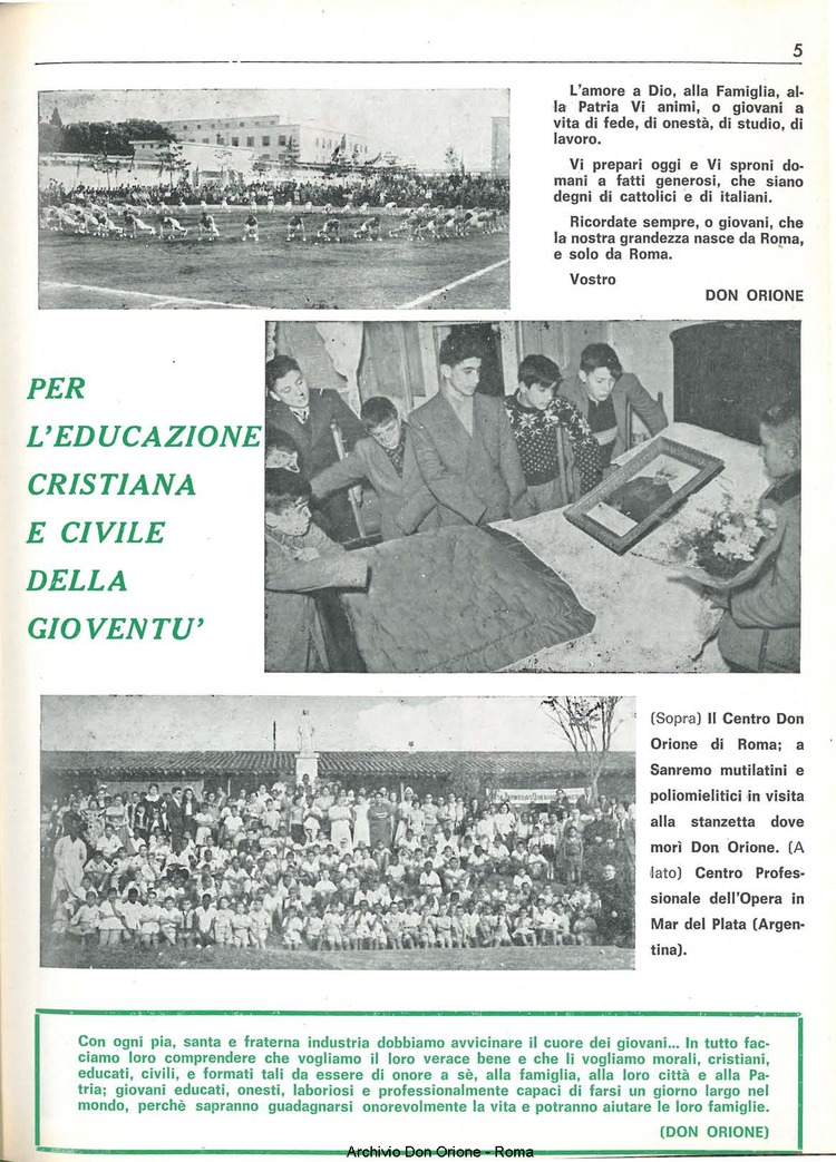 Don Orione, 69, 15, 01-10-1974, pagina 5