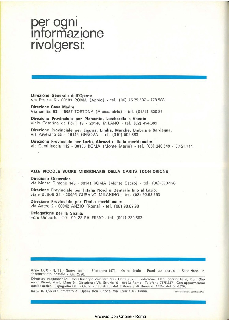 Don Orione, 69, 15, 01-10-1974, pagina 18
