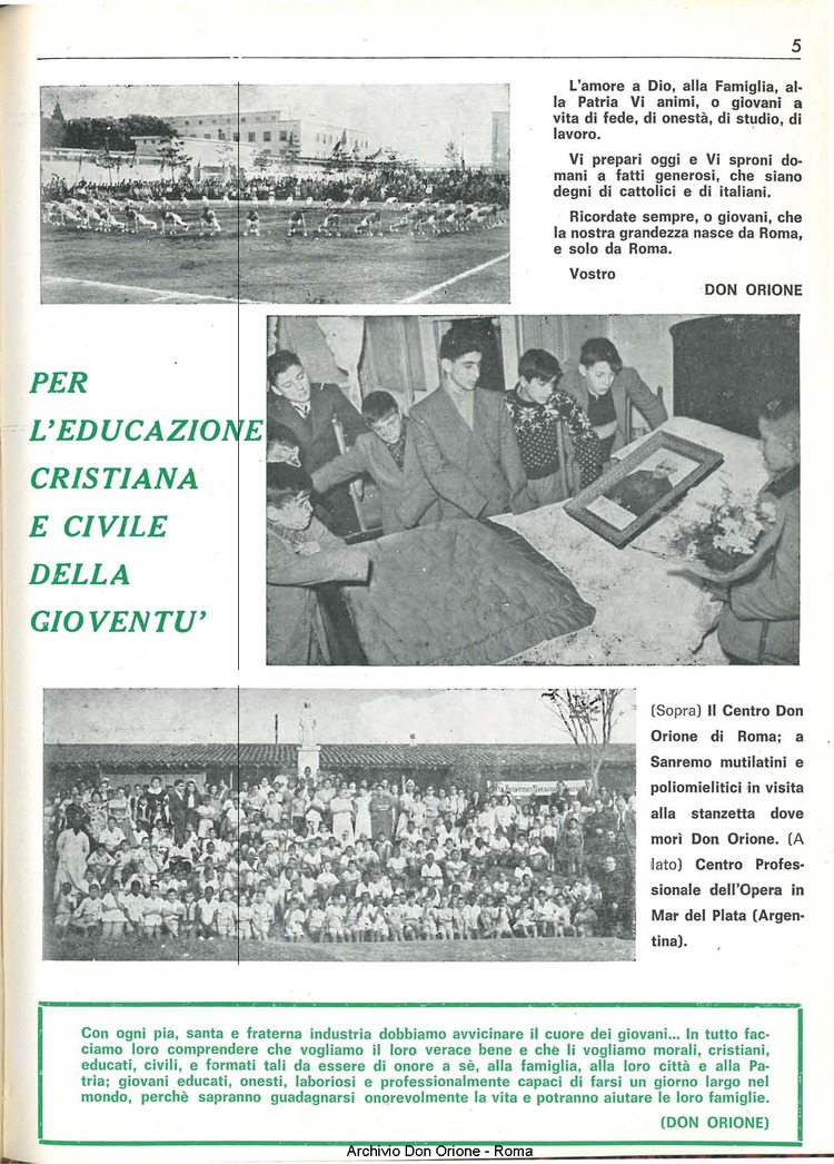 Don Orione, 69, 17, 01-11-1974, pagina 5