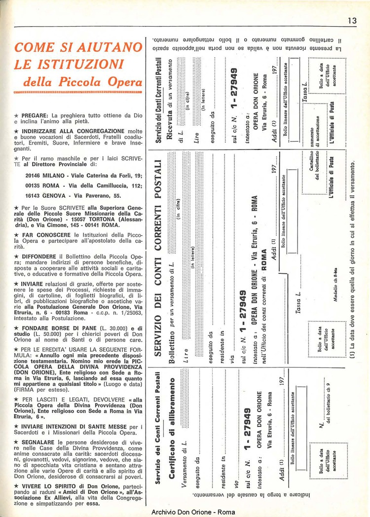 Don Orione, 69, 17, 01-11-1974, pagina 13