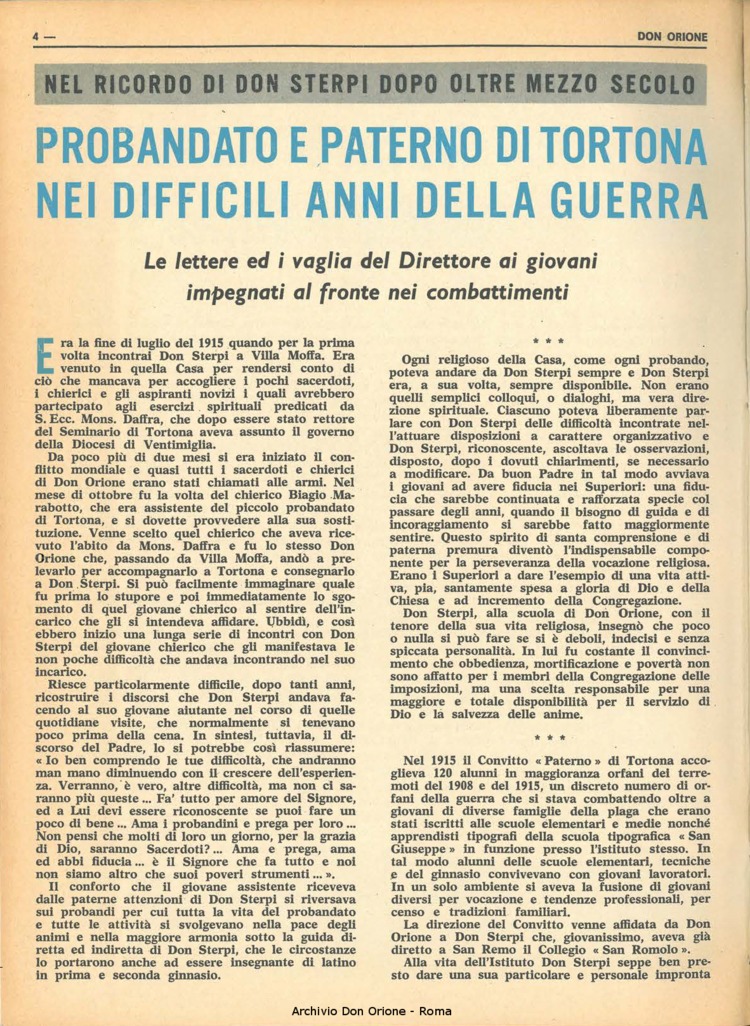 Don Orione, 69, 19, 01-12-1974, pagina 4